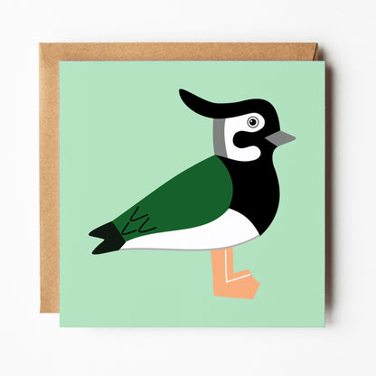 Lapwing greeting card with envelope