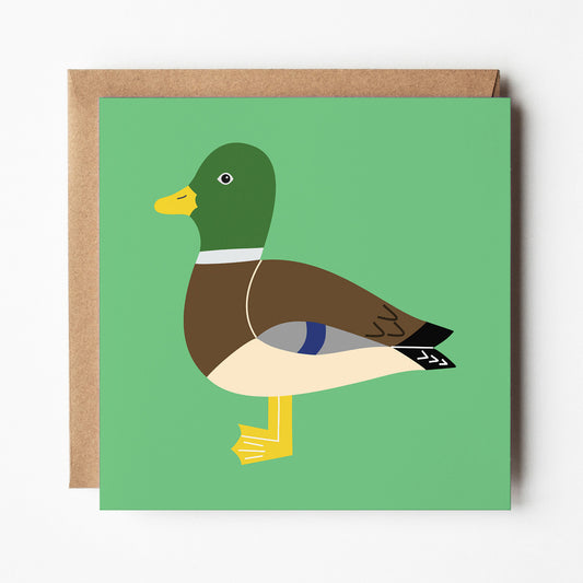 Mallard greeting card with envelope
