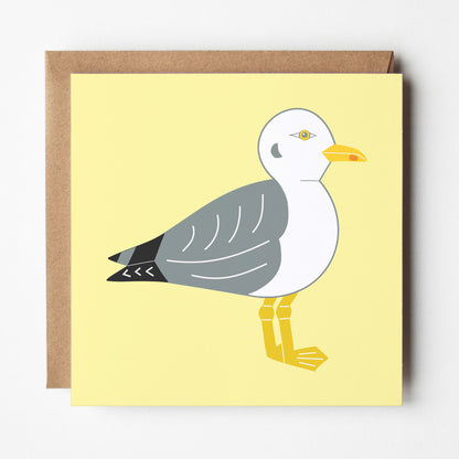 Seagull greeting card with envelope